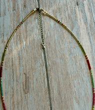 Load image into Gallery viewer, Olive Dagger Beaded Necklace