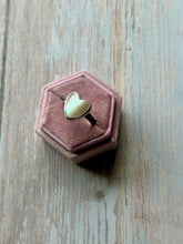 Load image into Gallery viewer, SALTY COLLECTION Heart Shaped Mother of Pearl Sterling Silver Ring, Size 7-7.25