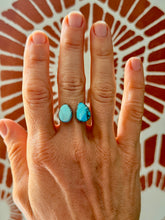 Load image into Gallery viewer, Golden Hills Turquoise Sterling Silver Open Ring