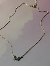 Load image into Gallery viewer, Vintage Sterling Silver and Vermeil Butterfly Necklace