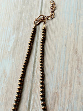 Load image into Gallery viewer, Royston Turquoise and Rustic Copper Forever Necklace