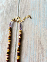 Load image into Gallery viewer, Beautiful Faceted Mookaite Jasper Beaded Necklace, Gold Clasp
