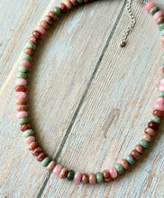 Load image into Gallery viewer, Berries and Cream Gemmy Necklace, Silver Clasp