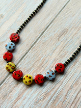 Load image into Gallery viewer, Vintage Inspired Czech Glass Bead Ladybug Necklace