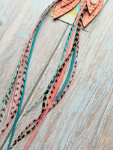 Load image into Gallery viewer, Light As A Feather FUN Rooster Feather Gold Earrings