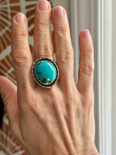 Load image into Gallery viewer, Kingman Turquoise, Sterling Silver Ring, Size 9.5
