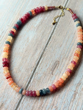 Load image into Gallery viewer, Spiced Apple Gemmy Necklace, Gold Clasp