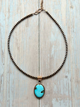 Load image into Gallery viewer, Rustic Copper Dry Creek Turquoise Necklace