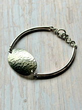 Load image into Gallery viewer, Vintage Thick Hammered Mexican Sterling Silver Bracelet