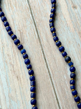 Load image into Gallery viewer, Autumn Refresh Vintage Blue Trade Beads Necklace