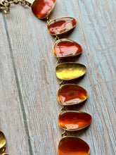Load image into Gallery viewer, Vintage Amber Enamel Statement Necklace