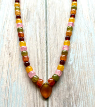 Load image into Gallery viewer, Autumn Refresh Yellow Chalcedony Beaded Necklace