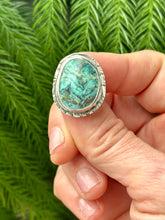 Load image into Gallery viewer, New Lander Blue Turquoise Sterling Silver Ring, Sz 7