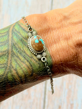 Load image into Gallery viewer, Number 8 Turquoise Sterling Silver Bracelet