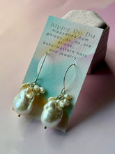 Load image into Gallery viewer, Mermaid Large Ivory Baroque Pearl Sterling Silver Earrings