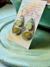 Load image into Gallery viewer, Hubei Turquoise Aztec Sterling Silver Earrings