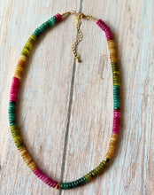 Load image into Gallery viewer, Ombré Rhinestone Beaded Necklace