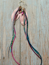 Load image into Gallery viewer, Light As A Feather FUN Rooster Feather Gold Earrings