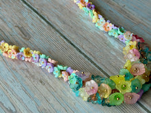 Load image into Gallery viewer, Whimsical Floral Beaded Necklace