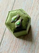Load image into Gallery viewer, Sonoran Gold Turquoise Dangle Earrings