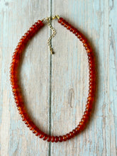 Load image into Gallery viewer, Tangerine Gemmy Necklace, Gold Clasp