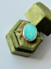 Load image into Gallery viewer, Campitos Sonoran Turquoise Sterling Silver Ring, size 7.75