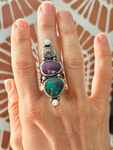 Load image into Gallery viewer, Big Bertha Multi Gemstone Statement Ring
