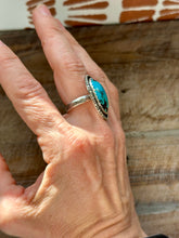 Load image into Gallery viewer, Kingman Turquoise, Sterling Silver Ring, Size 9.5