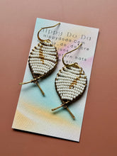 Load image into Gallery viewer, Beaded Brass Fish Earrings
