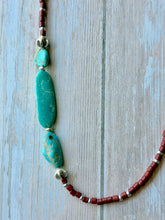 Load image into Gallery viewer, Vintage Boho Hubei Turquoise Necklace