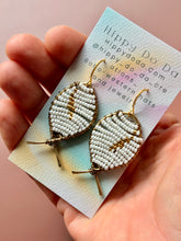 Load image into Gallery viewer, Beaded Brass Fish Earrings