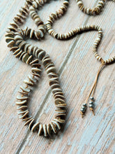 Load image into Gallery viewer, Vintage Heishi Natural Shell Hand Knotted Necklace