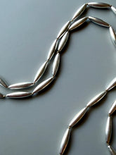 Load image into Gallery viewer, Hand Knotted Vintage Silver Torpedo Necklace