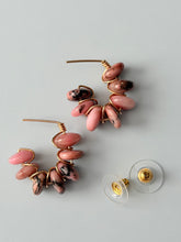 Load image into Gallery viewer, Rhodonite Gold Fill  Hoop style Earrings
