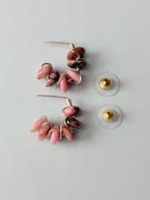 Load image into Gallery viewer, Rhodonite Sterling Silver HoopnStyle Earrings
