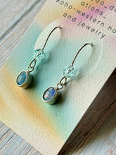 Load image into Gallery viewer, Vintage Australian Opal Doublet Sterling Silver Earrings
