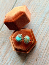 Load image into Gallery viewer, Number 8 Turquoise Sterling Silver Open Ring
