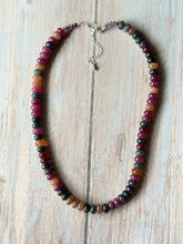 Load image into Gallery viewer, Sugar Plum Gemmy Necklace, Silver Clasp
