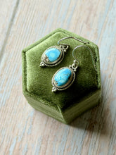 Load image into Gallery viewer, Golden Hills Turquoise Dangle Earrings
