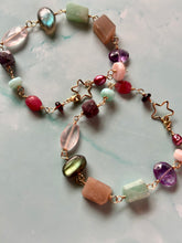 Load image into Gallery viewer, Color Therapy Gold Fill Rainbow Gemstone Bracelet
