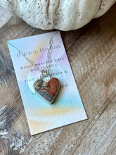 Load image into Gallery viewer, Heart Shaped Ibis Jasper Sterling Silver Necklace
