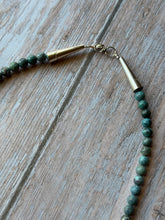 Load image into Gallery viewer, Graduated Beaded Dark Blue Turquoise Necklace
