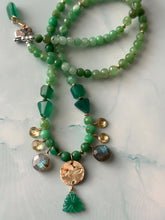 Load image into Gallery viewer, Color Therapy Mighty Green Mixed Metal Necklace
