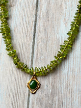 Load image into Gallery viewer, Autumn Refresh Vintage Jade and Peridot Necklace
