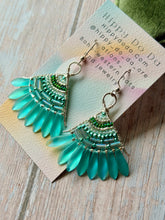 Load image into Gallery viewer, Boho Beaded Fan Earrings
