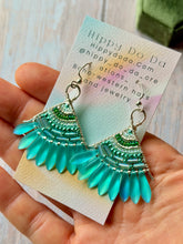 Load image into Gallery viewer, Boho Beaded Fan Earrings
