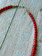 Load image into Gallery viewer, Graduated Beaded Coral Necklace
