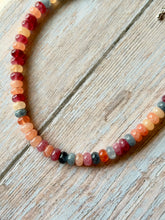 Load image into Gallery viewer, Spiced Apple Gemmy Necklace, Silver Clasp

