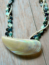 Load image into Gallery viewer, SALTY COLLECTION Vintage Shell Buckle Multi Strand Sterling Silver Necklace
