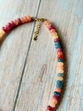 Load image into Gallery viewer, Spiced Apple Gemmy Necklace, Gold Clasp
